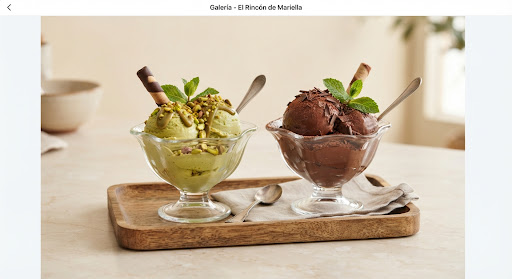 Helados artesanales de pistacho y chocolate