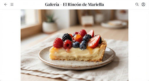 Tarta artesanal de frutas con brillo glaseado