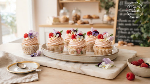 Cupcakes artesanales con buttercream de frambuesa